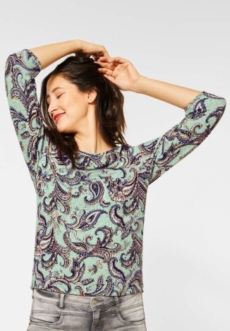 Street One Cosy Shirt mit Paisleymuster